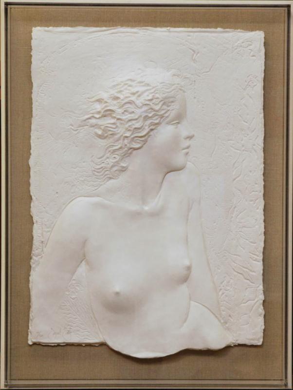 Frank Gallo Cast Paper Sculpture 'Innocence' Sg'd Ltd Framed