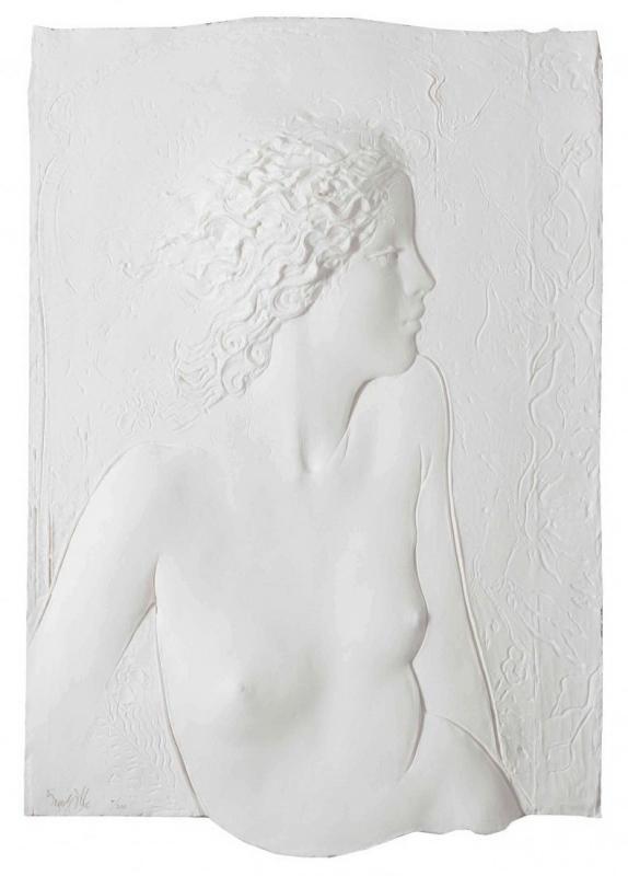 Frank Gallo Cast Paper Sculpture 'Innocence' Sg'd Ltd Framed