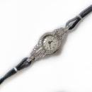 Art Deco Ollendorf Watch 1.35 Carat Diamonds and Platinum