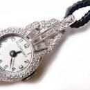 Art Deco Ollendorf Watch 1.35 Carat Diamonds and Platinum
