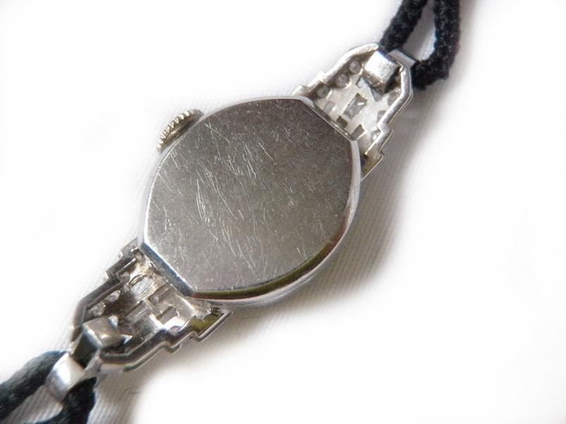 Art Deco Ollendorf Watch 1.35 Carat Diamonds and Platinum