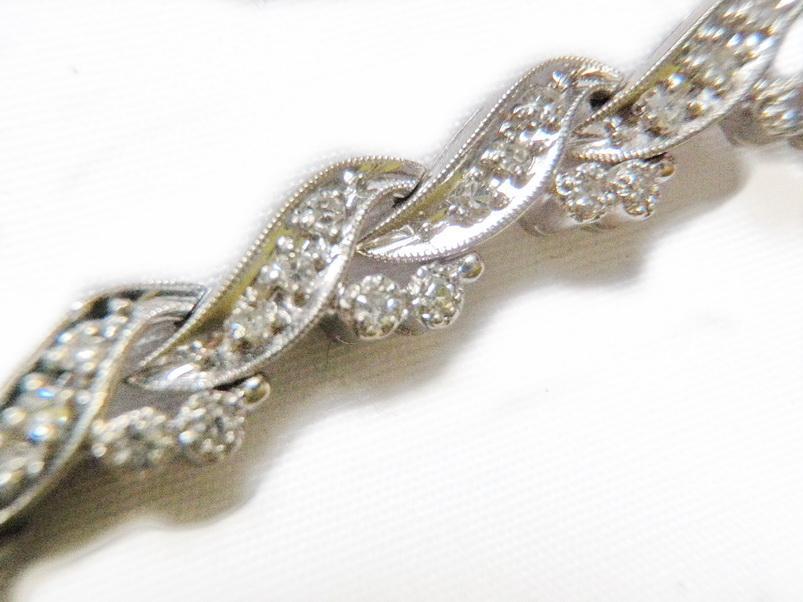 1950's Lord Elgin Ladies Watch 1.50 Carat Diamonds and White Gold