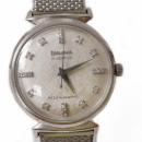 Vintage Bulova Watch Solid 14kt White Gold and Diamonds, 30 Jewel Automatic Shock Resistent