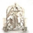 1990's Seagull Liberty Pewter Angel 'Joy' Candelabra Double Candle Holder Lighting