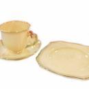 Royal Winton Tiger Lily Flower Handle Luncheon or Tennis Set 3 pc Trio Hand Painted Unique Design