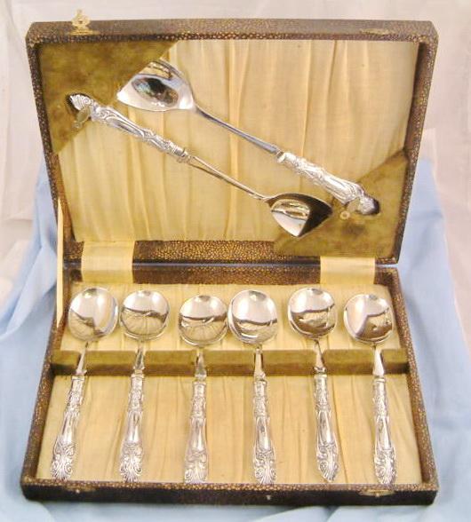 Serving Set Art Deco Sterling Dessert Set w/ Serving Pieces V. B. Vickers & Co