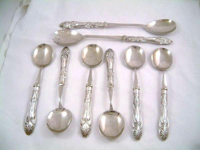 Serving Set Art Deco Sterling Dessert Set w/ Serving Pieces V. B. Vickers & Co