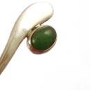 Vintage Sterling Silver Taxco Mexico Necklace Cabachon Nephrite Jade VSA Designer