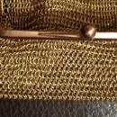 Sg'd Victorian Chatelaine Purse Solid 9t Yellow and Pink Gold Mesh Change Purse Pendant Necklace