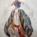 RARE Leon Baskt Diaghlev's Scheherezade Ballet Russes Watercolor Gouache Painting dated 1910