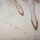 RARE Leon Baskt Diaghlev's Scheherezade Ballet Russes Watercolor Gouache Painting dated 1910