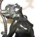 Art Deco Reclining Nude Flapper Woman Table Lamp c. 1926 Signed Electrolite Products Home Decor Lighting