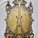 French Bronze Dore Mirror Frame Naploeon III Griffin's & Lady Head Easel Back Picture Frame
