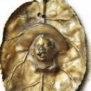 19th Century Black Ameriana Smoking Johnny Griffin Tobacco Leaf Bronze Wall Plaque