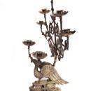 Pair (2) 19th Century Church Candelabra Candle Holders Phoenix, Griffin Crosses VERY RARE