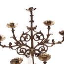 Pair (2) 19th Century Church Candelabra Candle Holders Phoenix, Griffin Crosses VERY RARE