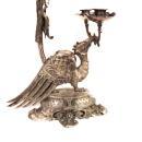 Pair (2) 19th Century Church Candelabra Candle Holders Phoenix, Griffin Crosses VERY RARE