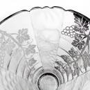 1900 - 1920 Val St. Lambert Belgian Crystal Vase with Silver Overlay and Opaque Glass