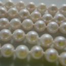 Necklace 5 Strand Soft Akoya Salt Water Cultured Pearl Necklace with Sterling Silver Heart Clasp