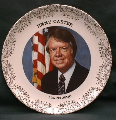 President CARTER Collector Plate - Old Souvenir