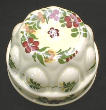 Ceramic Salad Mold Handpainted for Teleflora