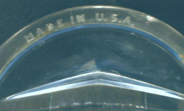 Glass Car Lens Pat. 1919 for OLD Car ? Blue