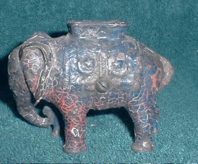 Elephant Still Bank Cast Iron - Antique