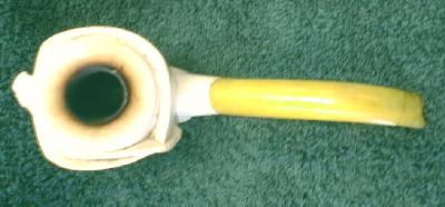 MEERSHAUM Pipe Musketeer Man with Face - OLD