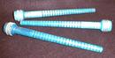Wooden Mill Spools Bobbins (3) RARE BLUE Vintage