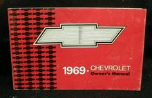 Old 1969 Chevy Chevrolet Car Owners Manual