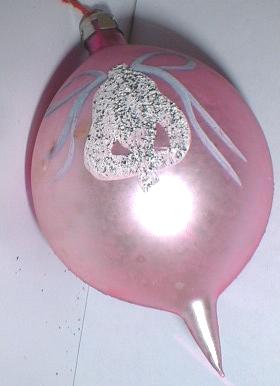 Old Glass Christmas Ornament Unusual Shape