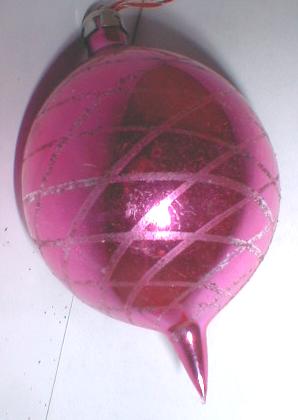 Old Glass Christmas Ornament Unusual Shape