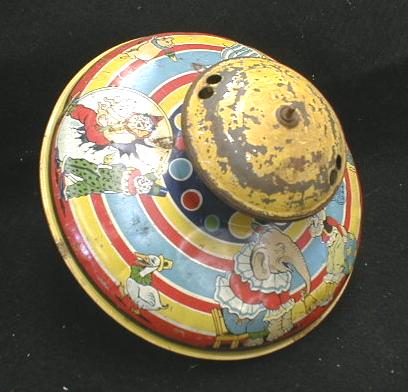 CHEIN Spinning Top OLD! Tin Toy Circus Figures