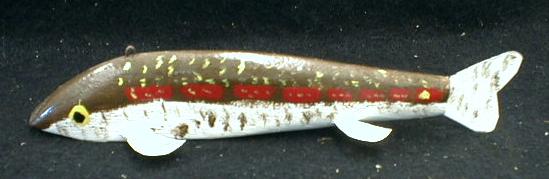 Signed Fish Decoy Large Berglund Fishing Lure