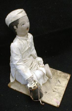 Old Middle East Indian Cloth Character Doll