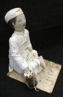 Old Middle East Indian Cloth Character Doll