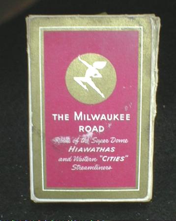 Old MILWAUKEE ROAD Playing Cards Box