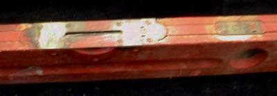 1896 STANLEY Brass & Wood Level