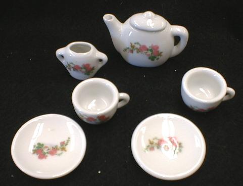 Toy Tea Set Child's/ Doll's China Roses