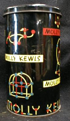 MOLLY KEWLS Toy in Tin Canister - OLD Vintage