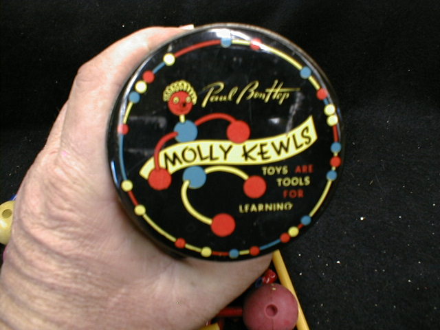 MOLLY KEWLS Toy in Tin Canister - OLD Vintage