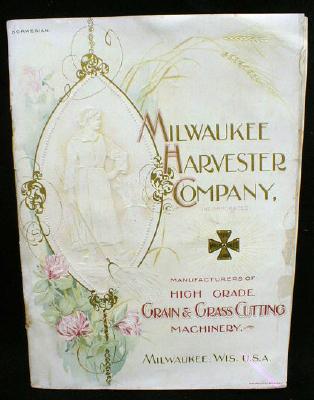 Milwaukee Grain Harvester Norwegian 100 yr old Brochure