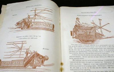 Milwaukee Grain Harvester Norwegian 100 yr old Brochure