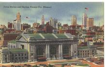 Railroad Union Station Kansas City, Missouri POST CARD