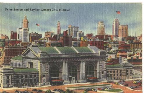 Railroad Union Station Kansas City, Missouri POST CARD