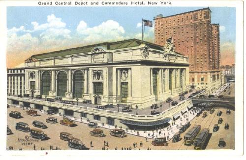 Railroad Grand Central Depot New York OLD Post Card