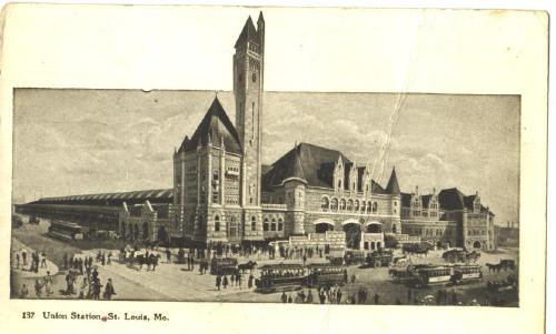 Railroad Depot Union Station St. Louis Missouri OLD Post Card