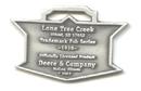 JOHN DEERE WATCH FOB 1936 Logo Fine Pewter