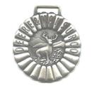 JOHN DEERE WATCH FOB 1907 Logo Fine Pewter