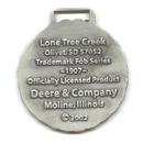 JOHN DEERE WATCH FOB 1907 Logo Fine Pewter